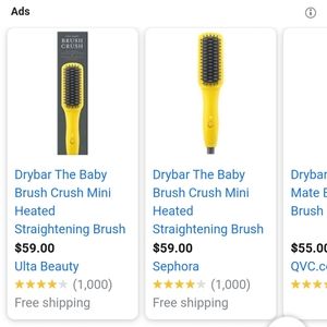 Mini Drybar straightening brush